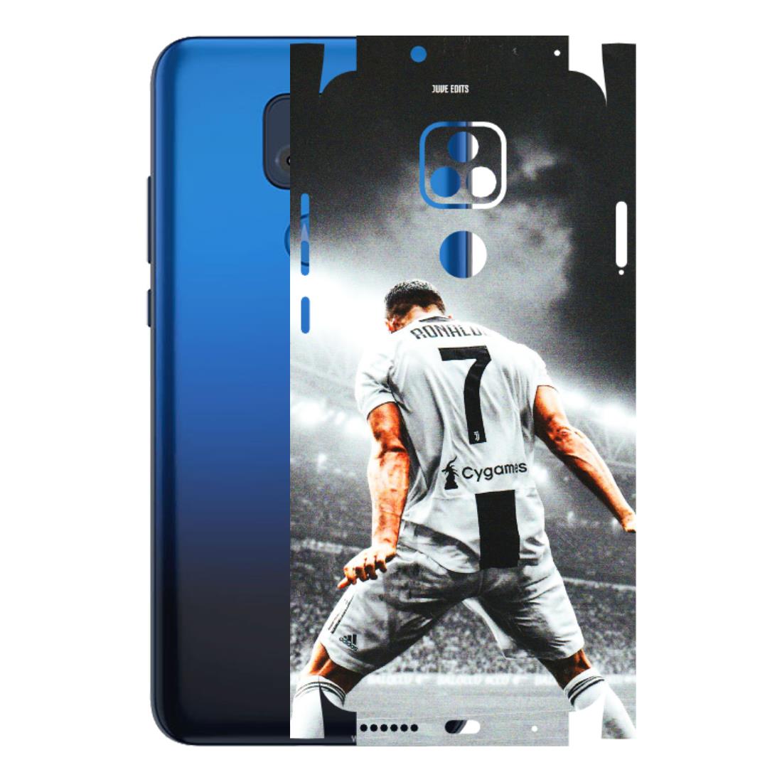 Motorola Phone Skins (All Models) - Ronaldo CR7 Crazy - 3D Embossed Finish (L-44) Motorola Moto G Play