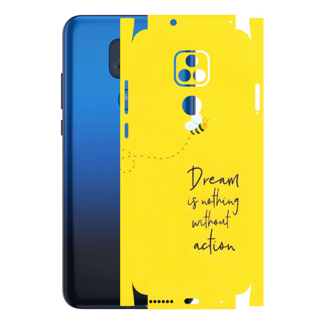 Motorola Phone Skins (All Models) - Dream Is Nothing Without Action - Matte Finish (M-138) Motorola Moto G Play