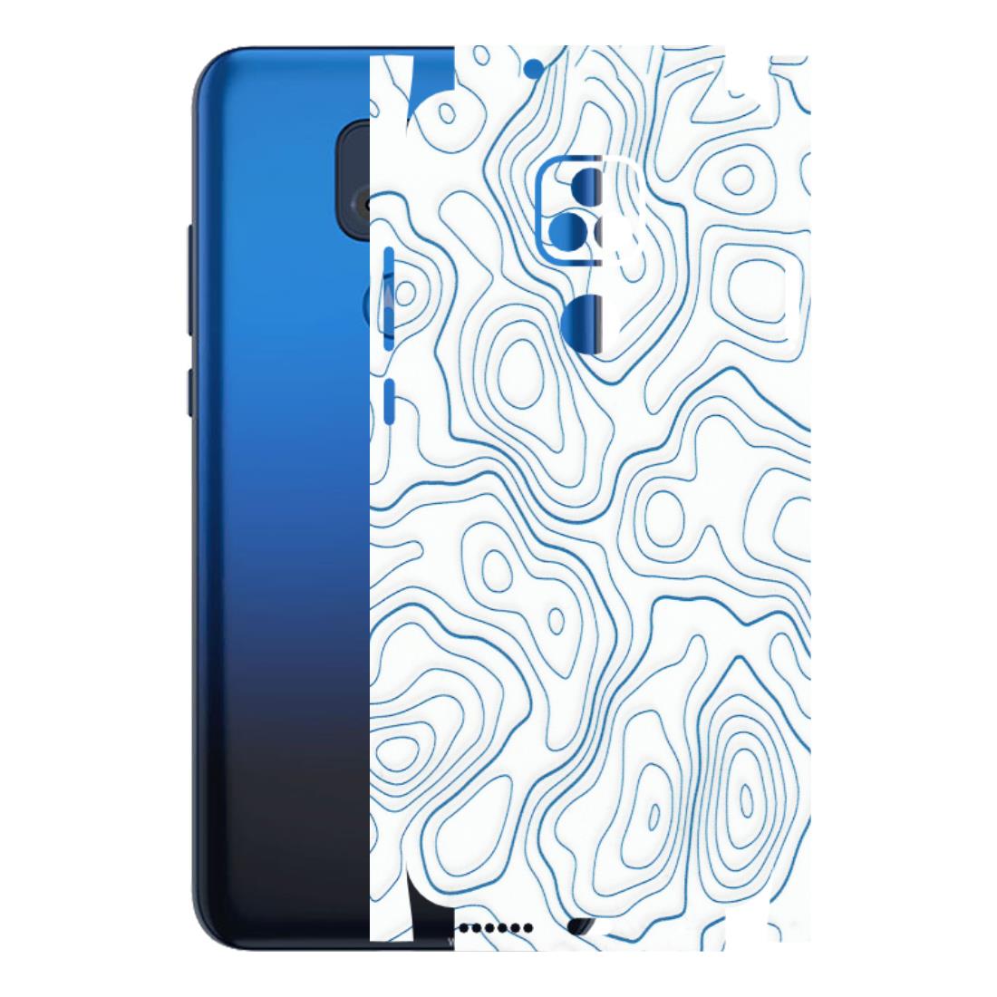 Motorola Phone Skins (All Models) - Blue And White Swirls - Matte Finish (M-139) Motorola Moto G Play