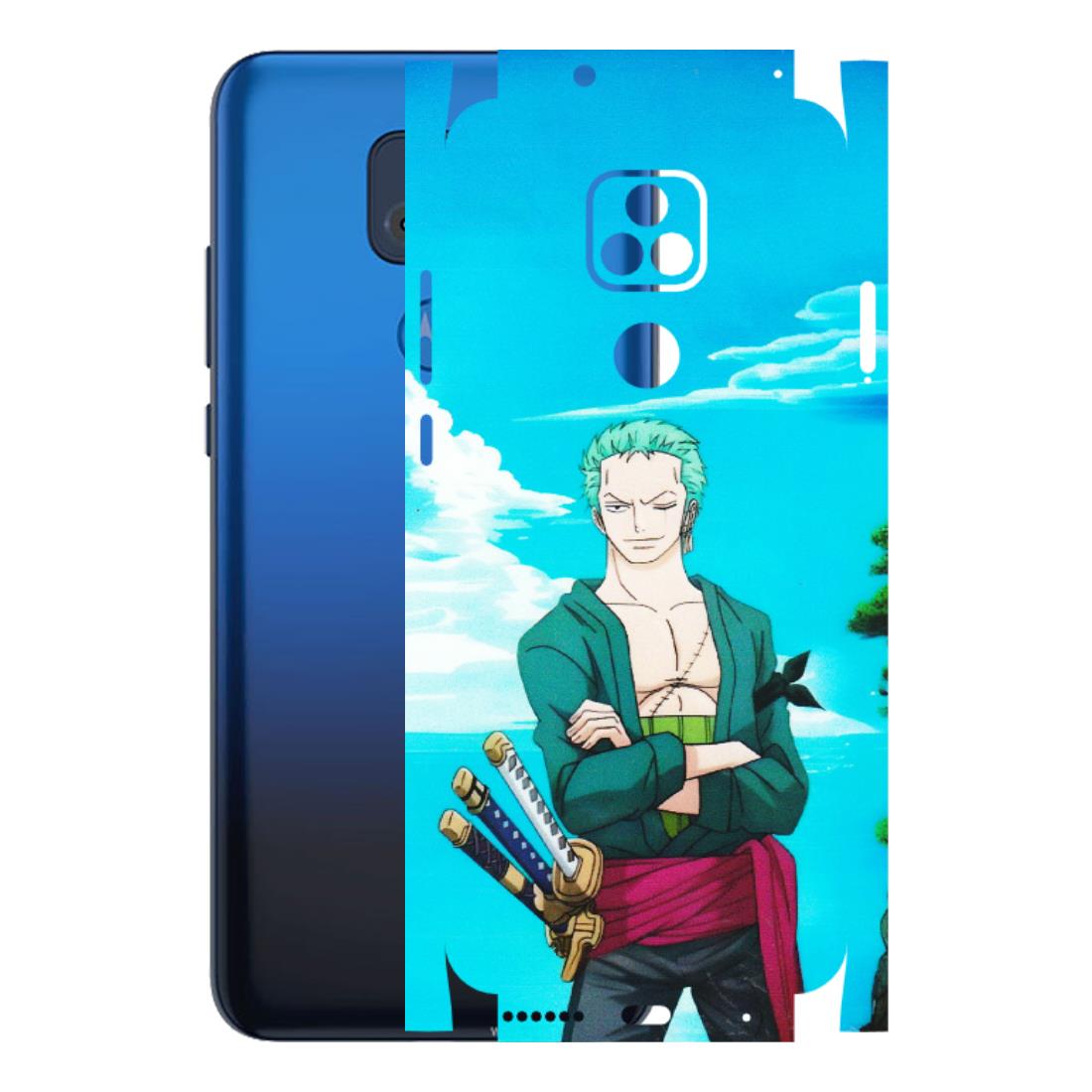 Motorola Phone Skins (All Models) - Cool Swordman Zoro Anime - Matte Finish (M-143) Motorola Moto G Play