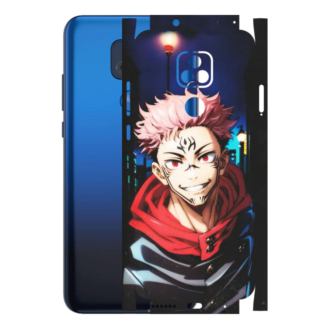 Motorola Phone Skins (All Models) - Yuji Itadori Funny Face Anime - Matte Finish (M-152) Motorola Moto G Play