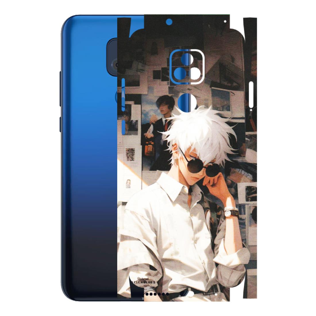 Motorola Phone Skins (All Models) - Gojo Satoru Jujustu Kaisen Anime - Matte Finish (M-156) Motorola Moto G Play