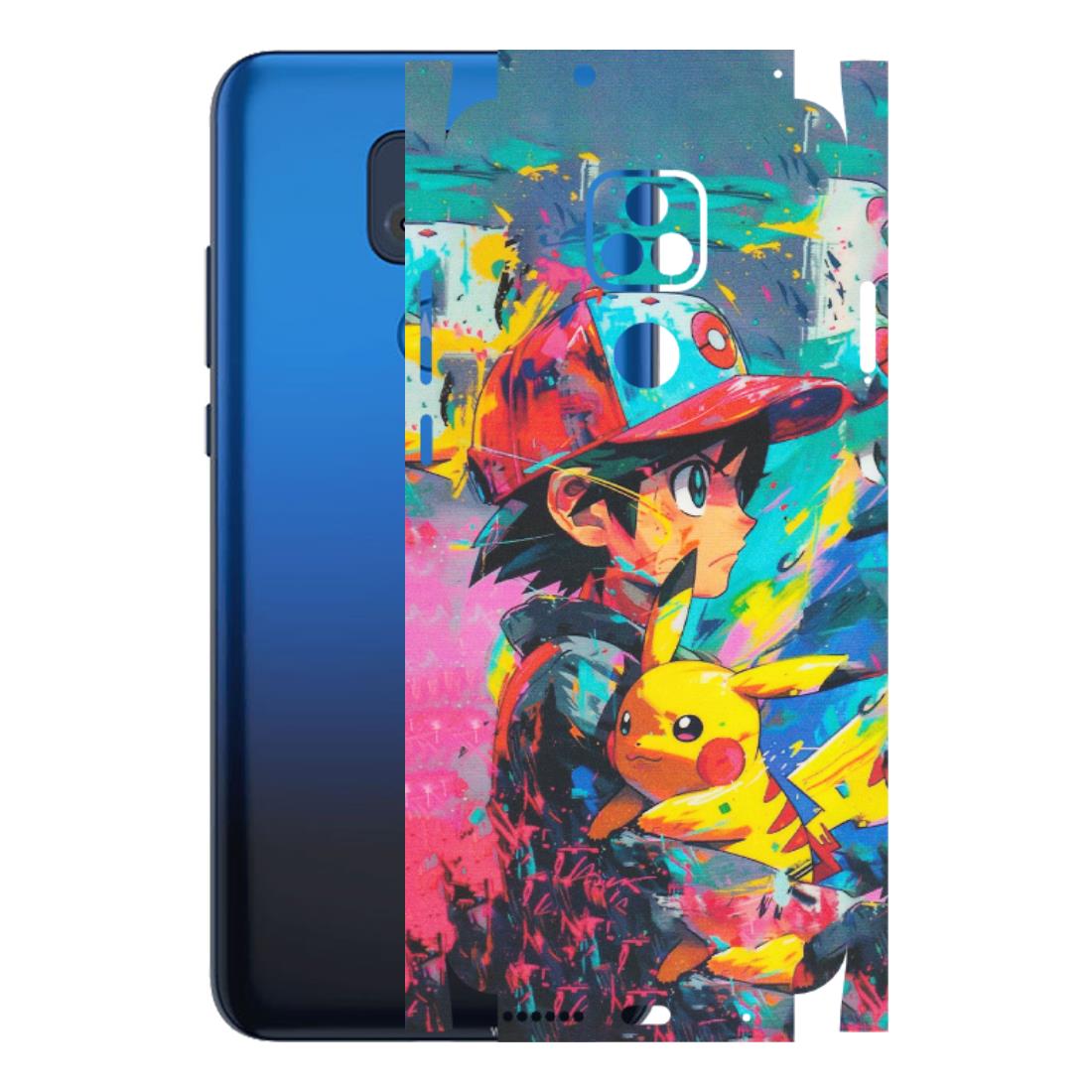 Motorola Phone Skins (All Models) - Ash & Pikachu - Matte Finish (M-26) Motorola Moto G Play