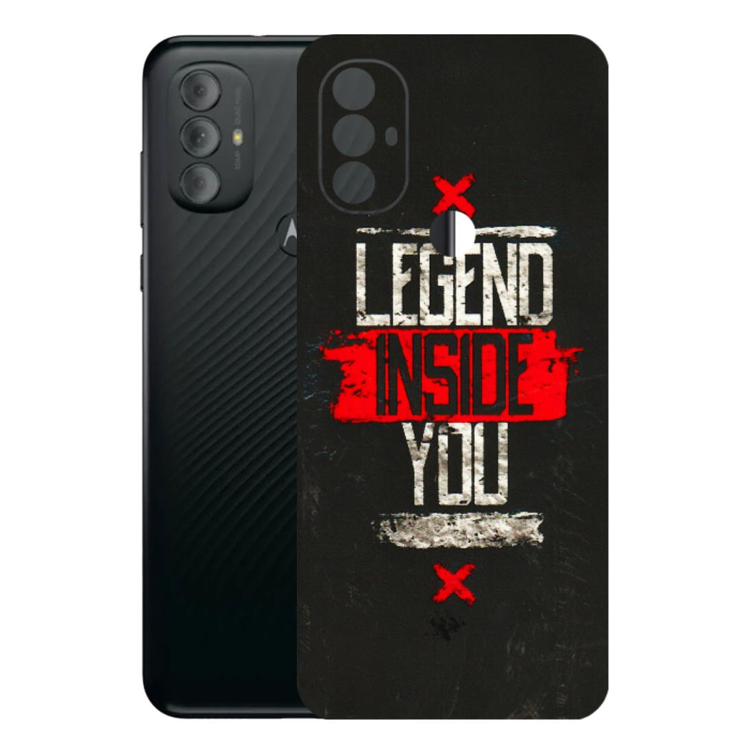 Motorola Phone Skins (All Models) - Legend Inside You - 3D Embossed Finish (L-186) Motorola Moto G Power