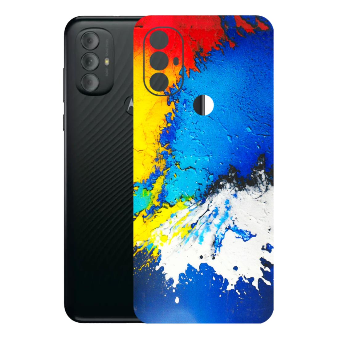 Motorola Phone Skins (All Models) - Acrylic Paint Spill - 3D Embossed Finish (L-229) Motorola Moto G Power
