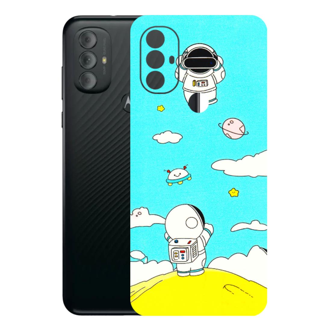 Motorola Phone Skins (All Models) - Blue Skies Astro Float - 3D Embossed Finish (L-230) Motorola Moto G Power