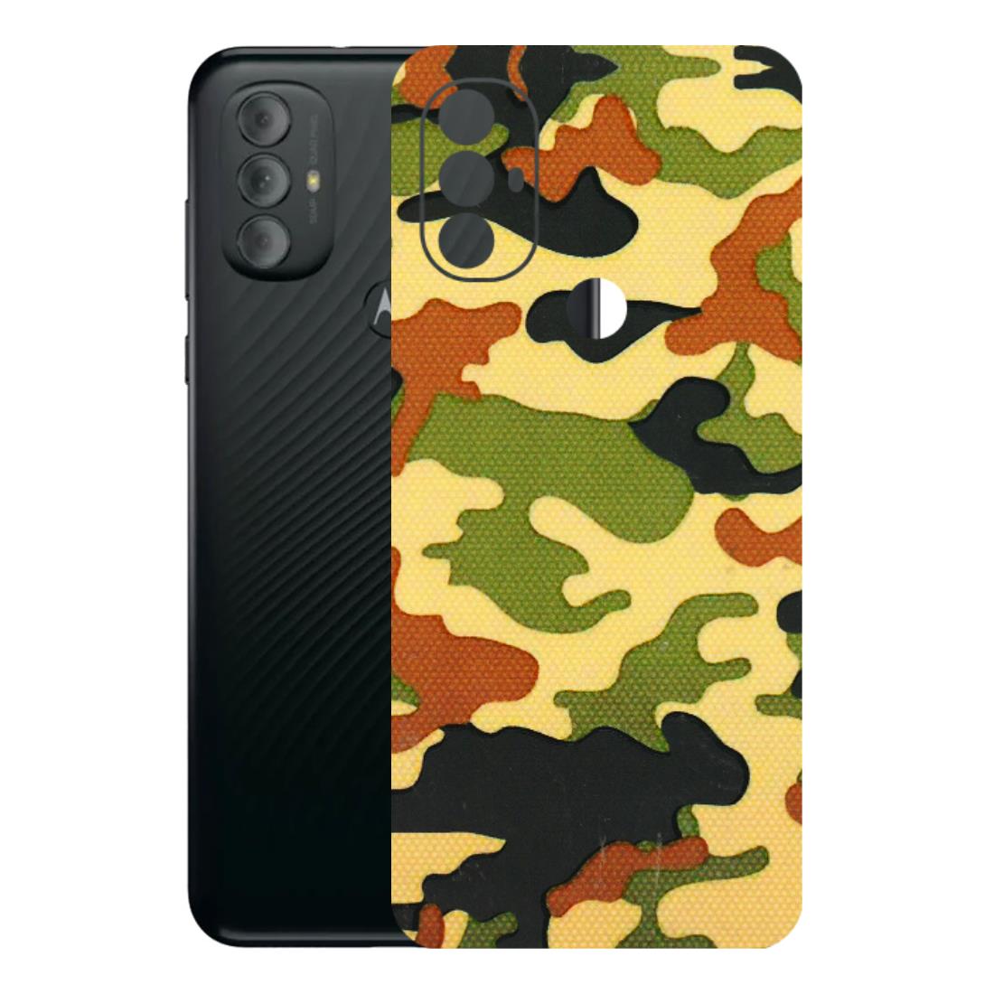 Motorola Phone Skins (All Models) - Indian Military - 3D Embossed Finish (L-234) Motorola Moto G Power
