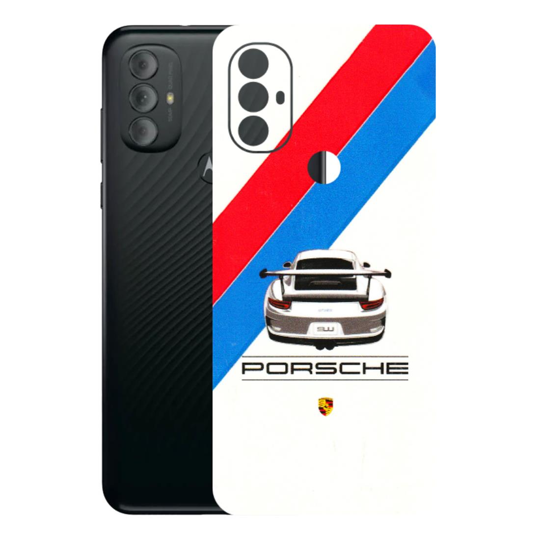 Motorola Phone Skins (All Models) - Porche Car Sober Logo - 3D Embossed Finish (L-248) Motorola Moto G Power