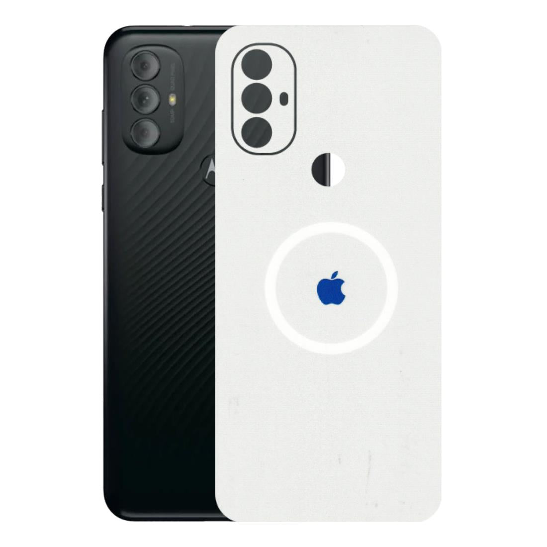 Motorola Phone Skins (All Models) - iPhone Magsafe Logo - 3D Embossed Finish (L-320) Motorola Moto G Power