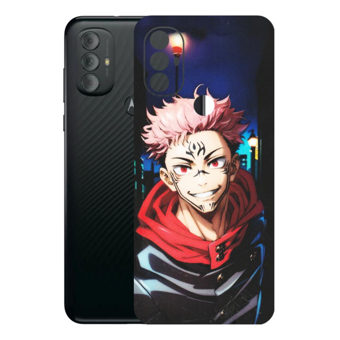 Motorola Phone Skins (All Models) - Yuji Itadori Funny Face Anime - Matte Finish (M-152) Motorola Moto G Power