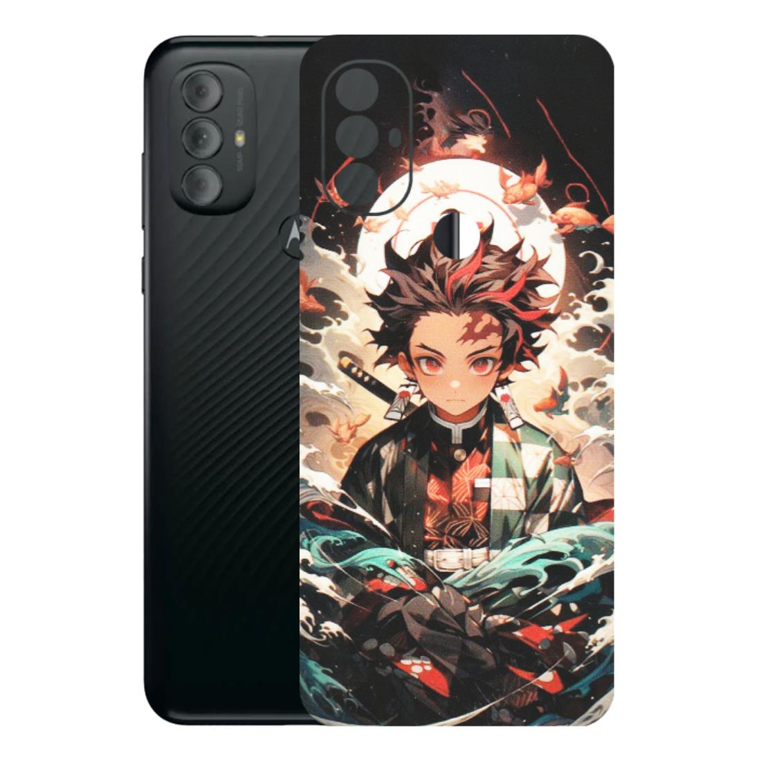 Motorola Phone Skins (All Models) - Tanjiro Demon Slayer Anime - Matte Finish (M-158) Motorola Moto G Power