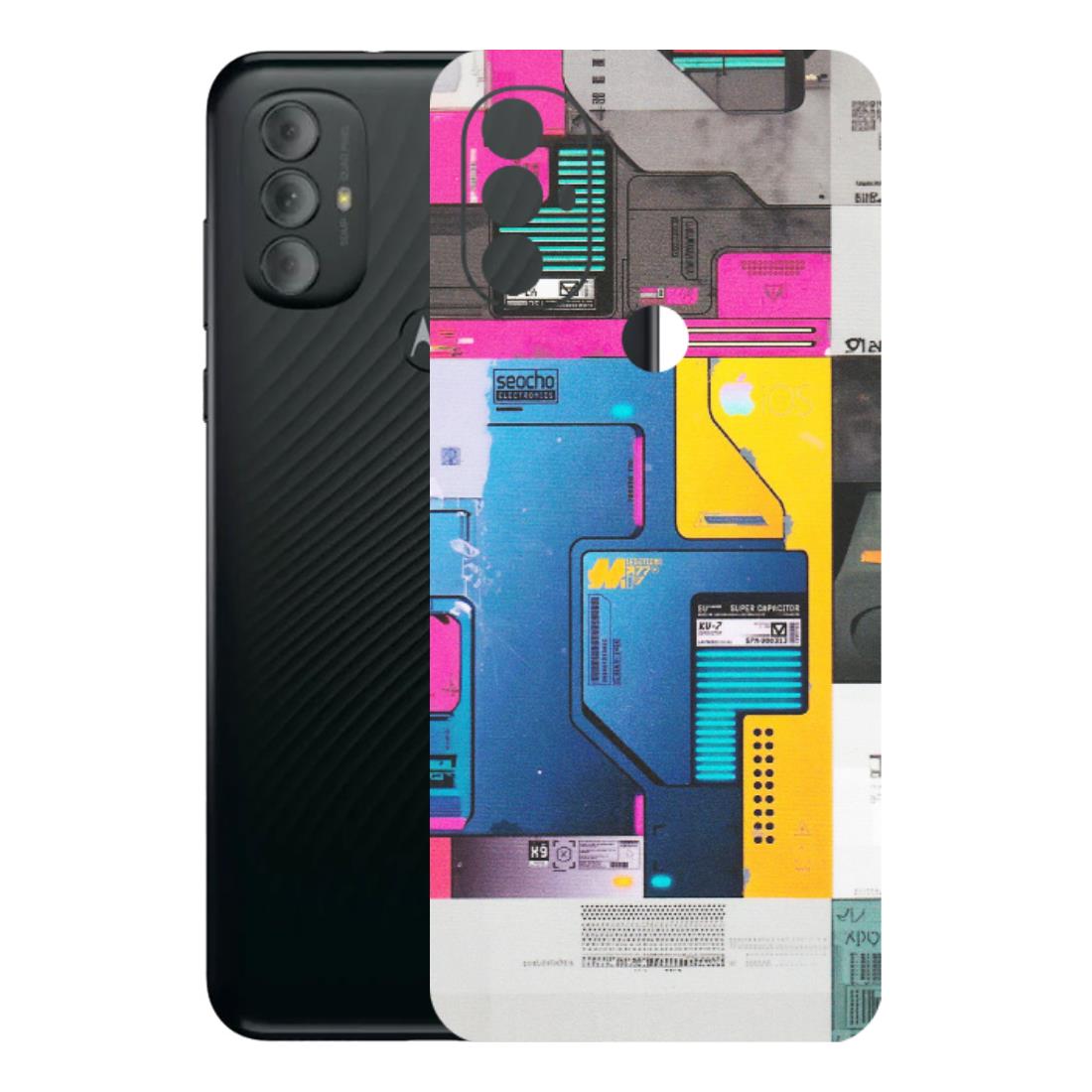 Motorola Phone Skins (All Models) - Colourfull Motherboard Internals - Matte Finish (M-55) Motorola Moto G Power