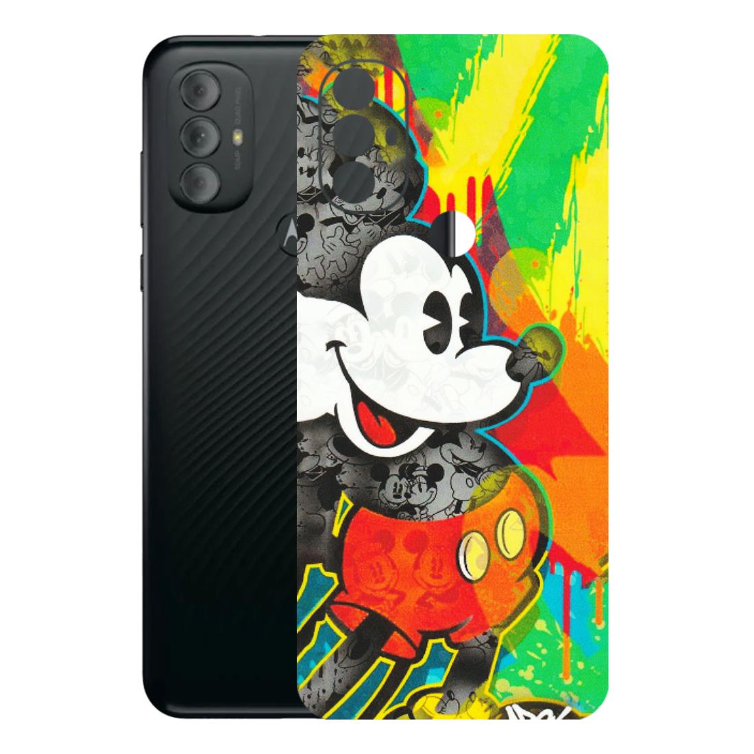 Motorola Phone Skins (All Models) - Multiple Mickey With Colourful Texture - Matte Finish (M-84) Motorola Moto G Power