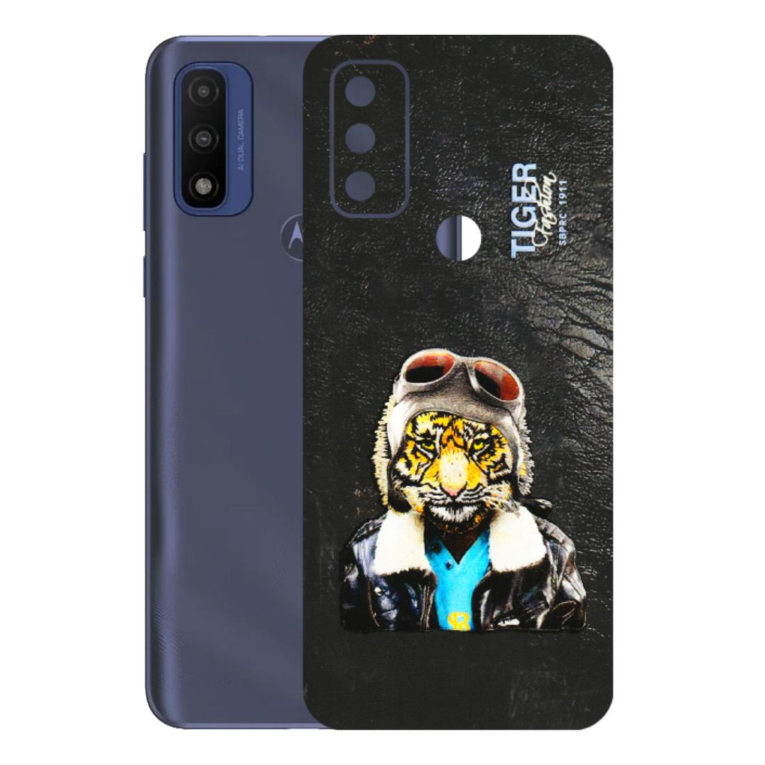 Motorola Phone Skins (All Models) - Rider Tiger - 3D Embossed Finish (L-113) Motorola Moto G Pure