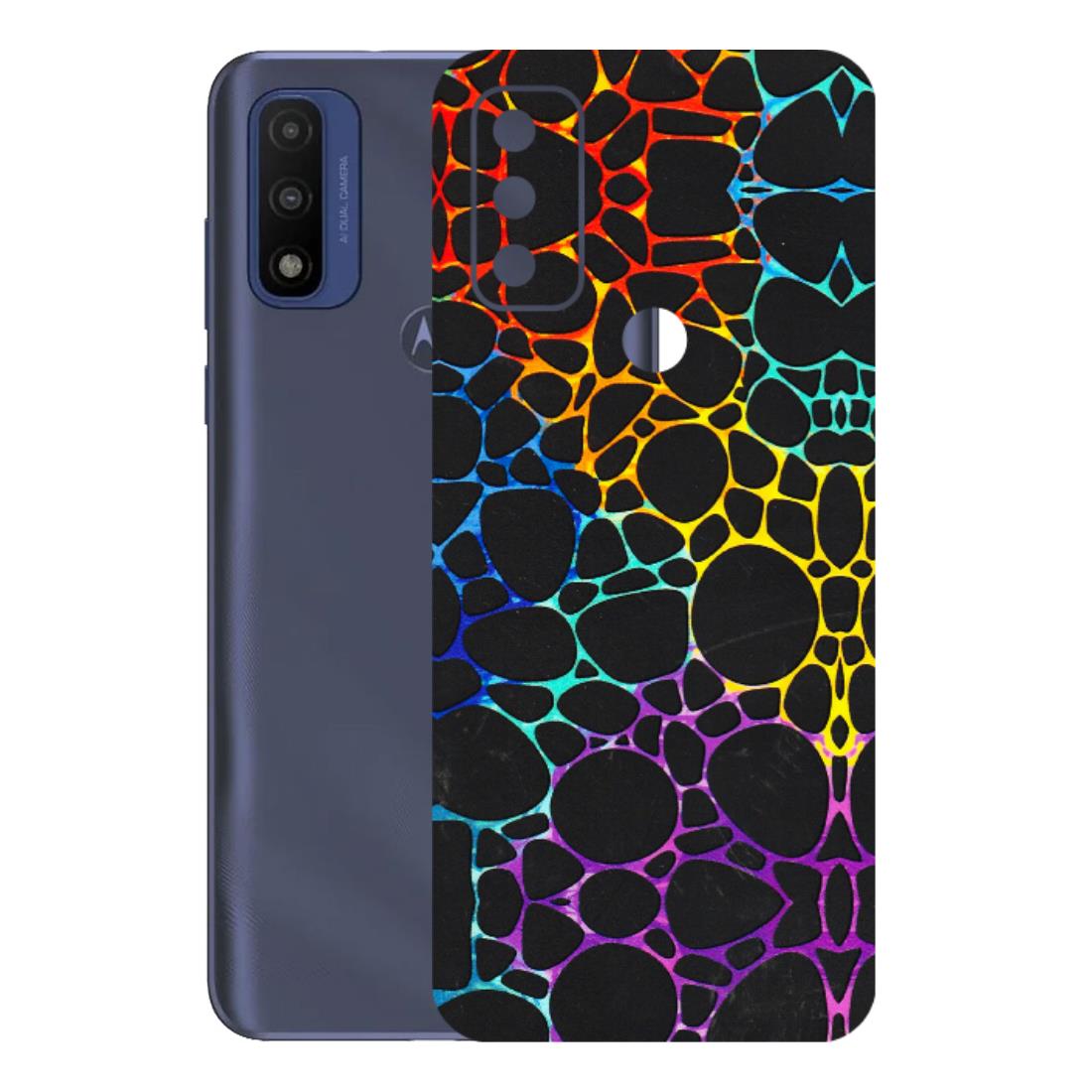 Motorola Phone Skins (All Models) - Abstract Art MultiColour - 3D Embossed Finish (L-133) Motorola Moto G Pure