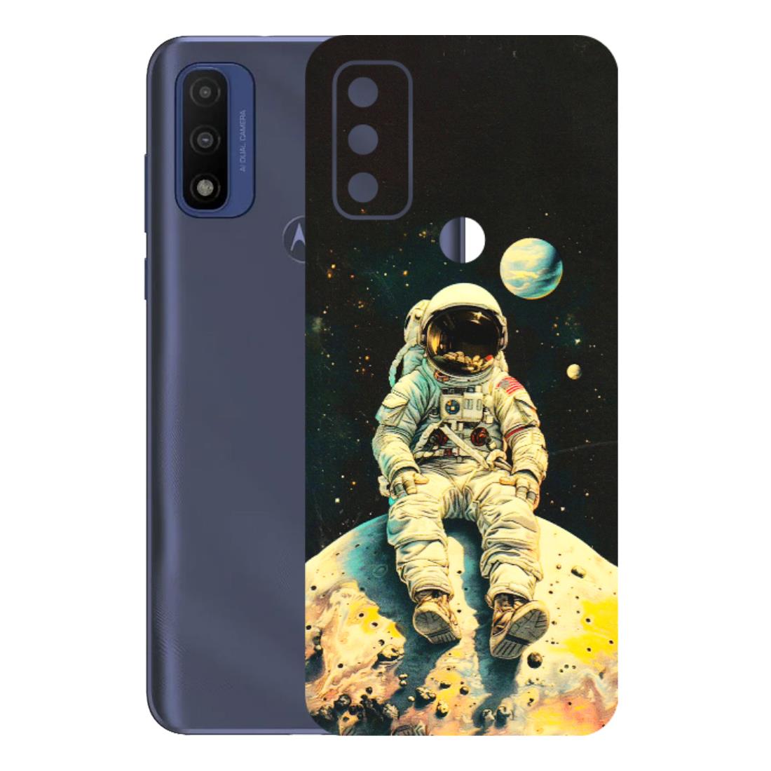 Motorola Phone Skins (All Models) - Astronaut in Space - 3D Embossed Finish (L-16) Motorola Moto G Pure