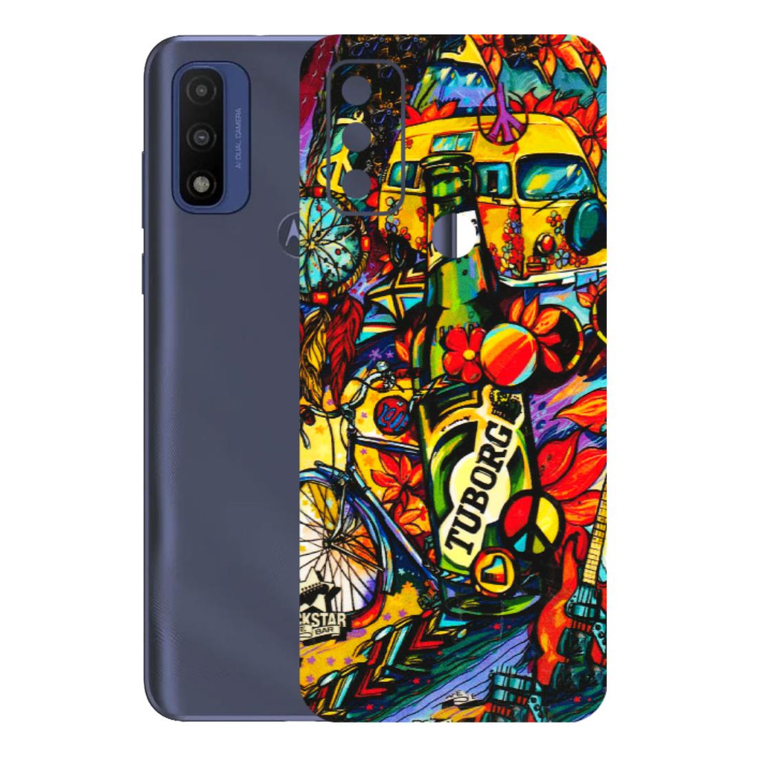 Motorola Phone Skins (All Models) - Cool Beer Bottle - 3D Embossed Finish (L-193) Motorola Moto G Pure