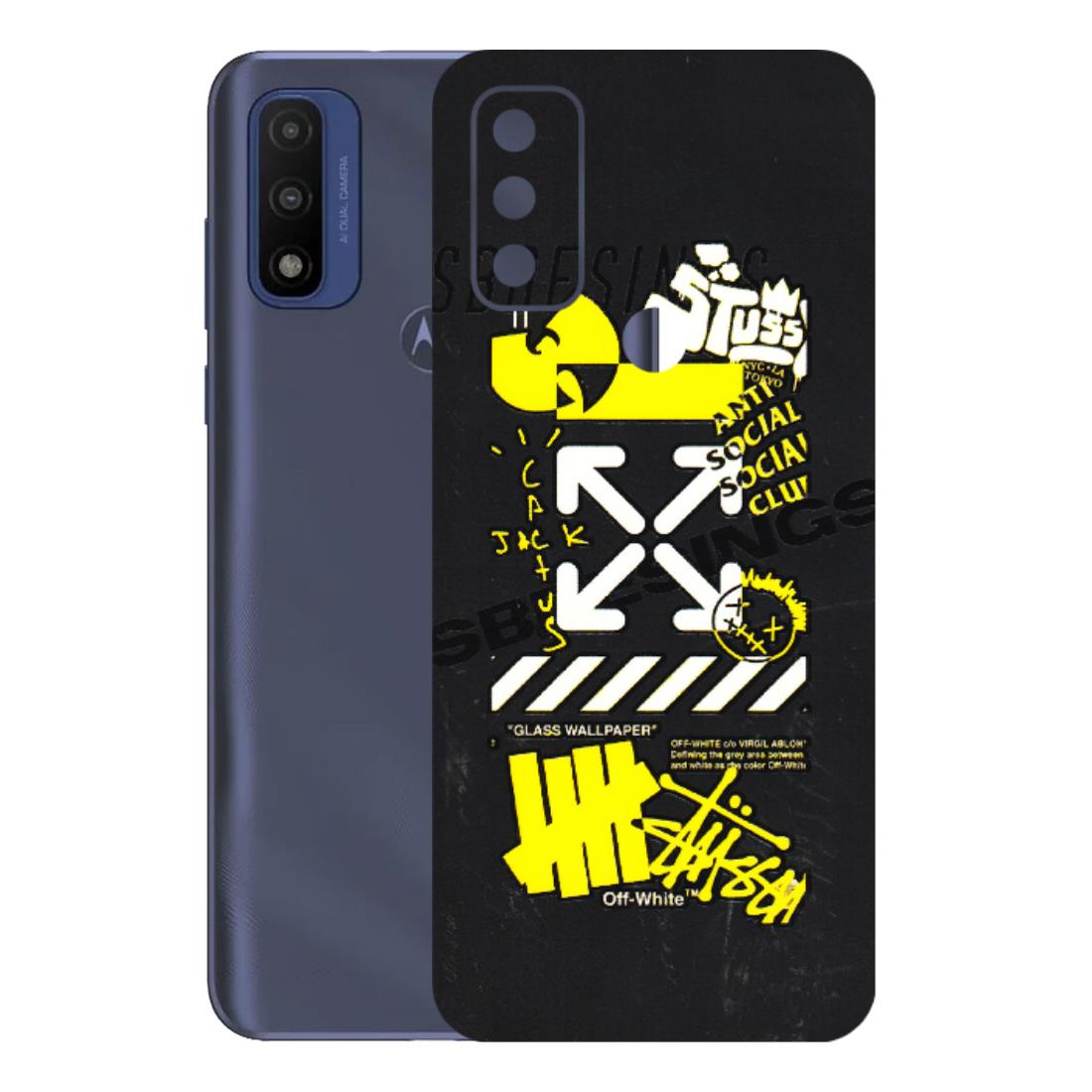 Motorola Phone Skins (All Models) - Anti Social Graffiti - 3D Embossed Finish (L-198) Motorola Moto G Pure