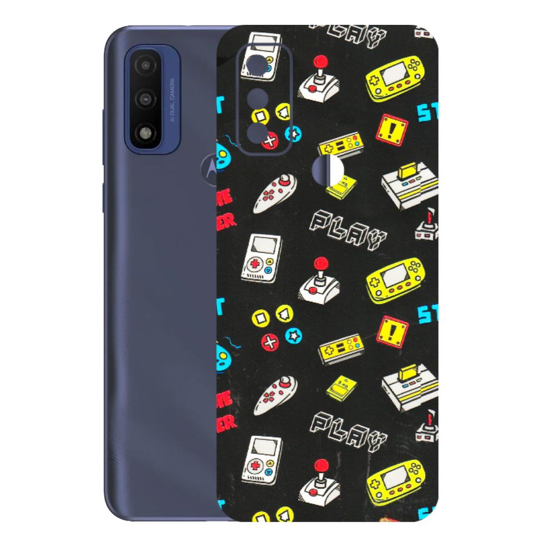 Motorola Phone Skins (All Models) - Gaming Doodles - 3D Embossed Finish (L-224) Motorola Moto G Pure