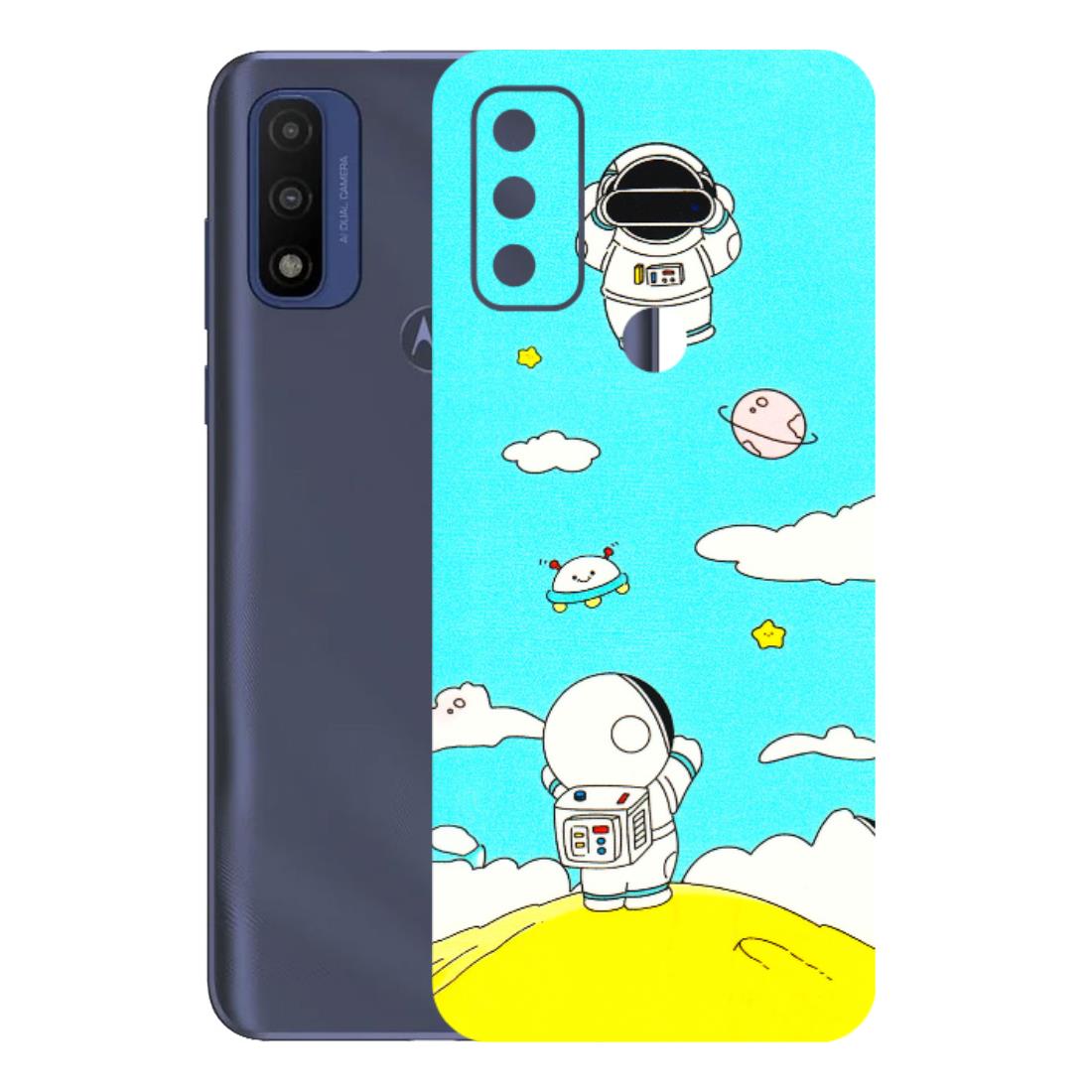 Motorola Phone Skins (All Models) - Blue Skies Astro Float - 3D Embossed Finish (L-230) Motorola Moto G Pure