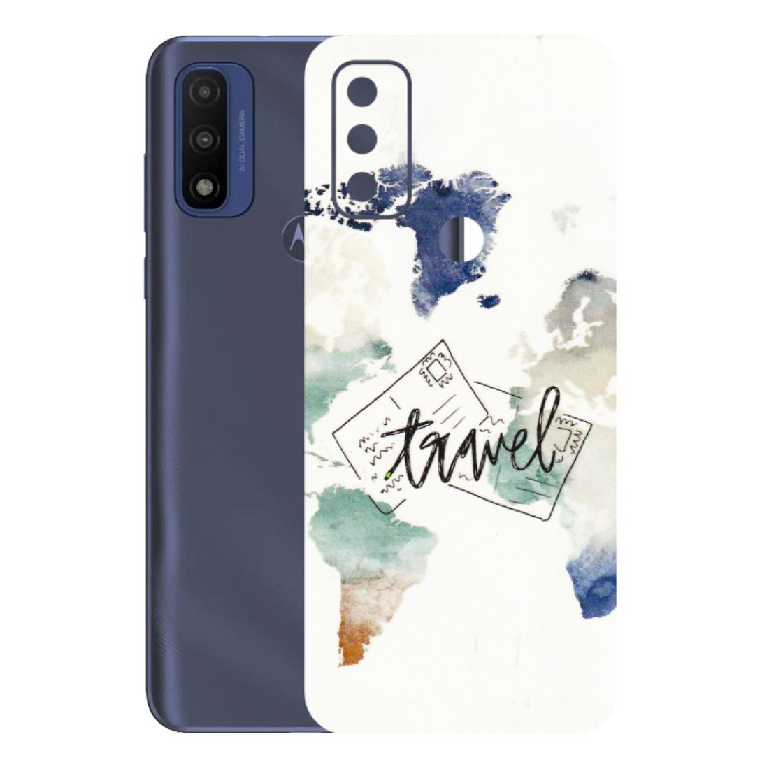 Motorola Phone Skins (All Models) - Travel The World - 3D Embossed Finish (L-232) Motorola Moto G Pure