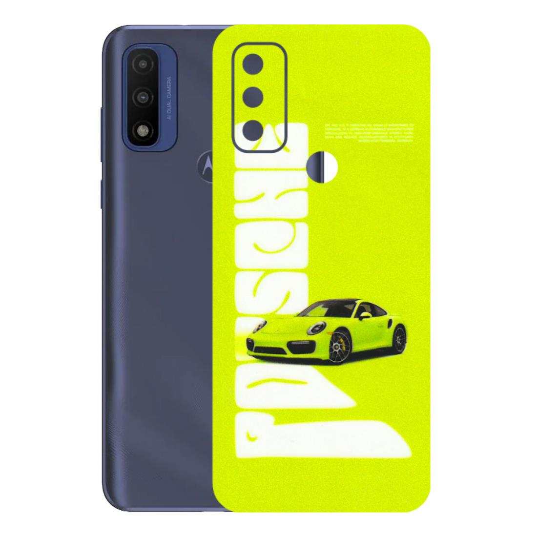 Motorola Phone Skins (All Models) - Lime Green Porche - 3D Embossed Finish (L-30) Motorola Moto G Pure