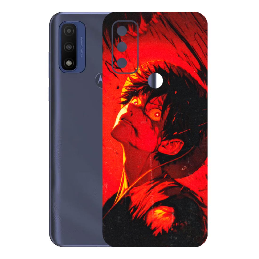 Motorola Phone Skins (All Models) - D.Luffy Power Up One Piece Anime - 3D Embossed Finish (L-326) Motorola Moto G Pure