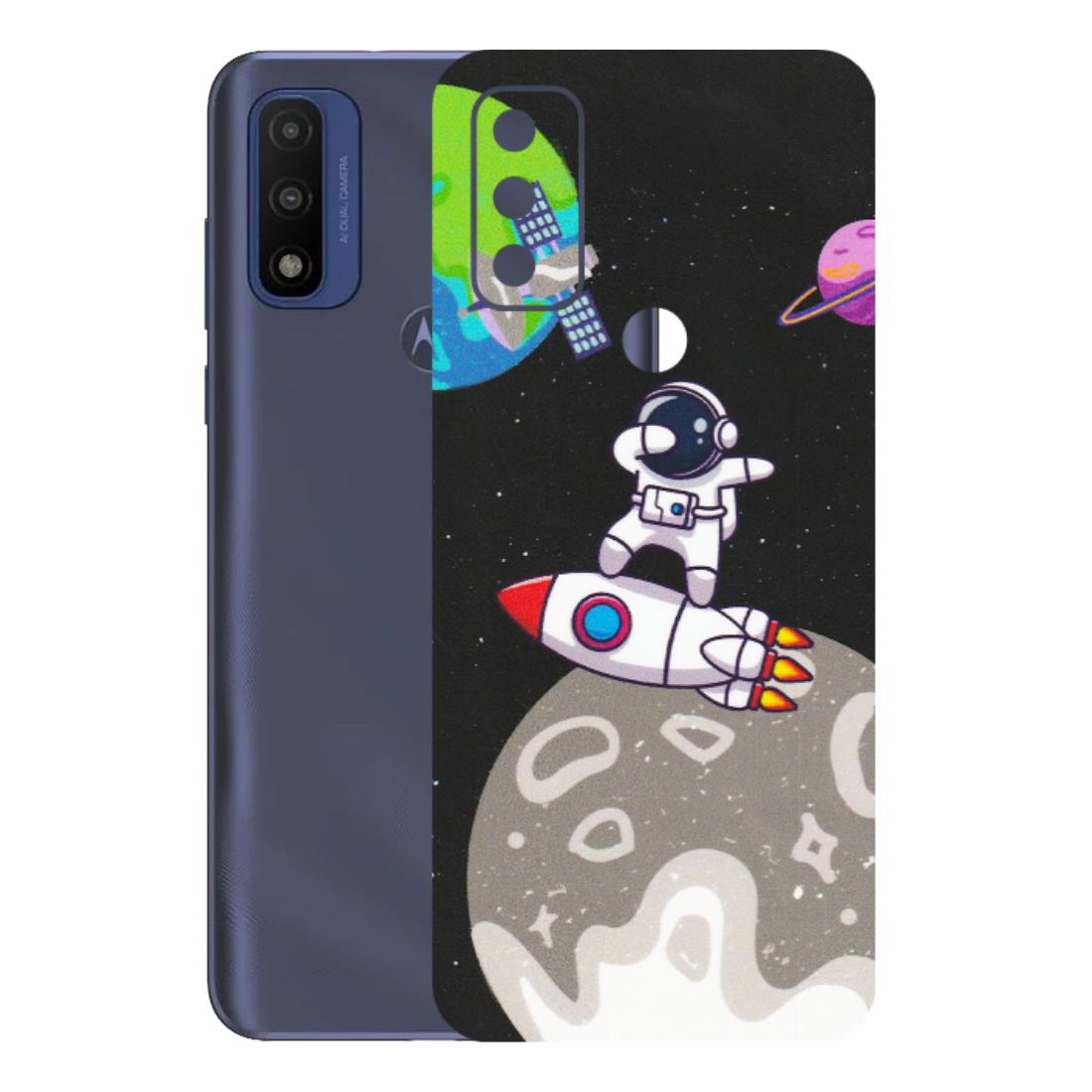 Motorola Phone Skins (All Models) - Astronaut Vibing Toon Running - Matte Finish (M-39) Motorola Moto G Pure