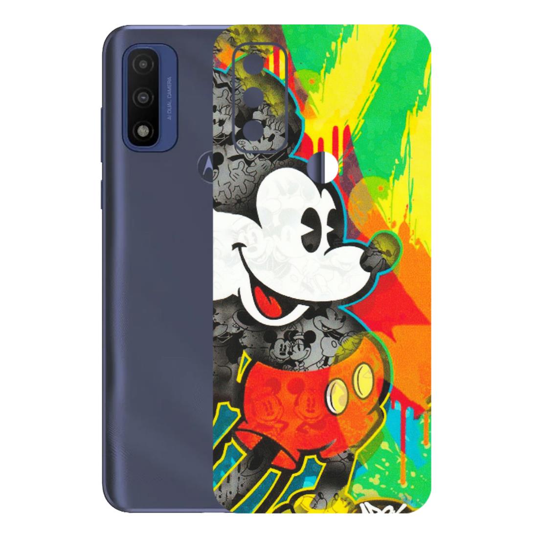 Motorola Phone Skins (All Models) - Multiple Mickey With Colourful Texture - Matte Finish (M-84) Motorola Moto G Pure