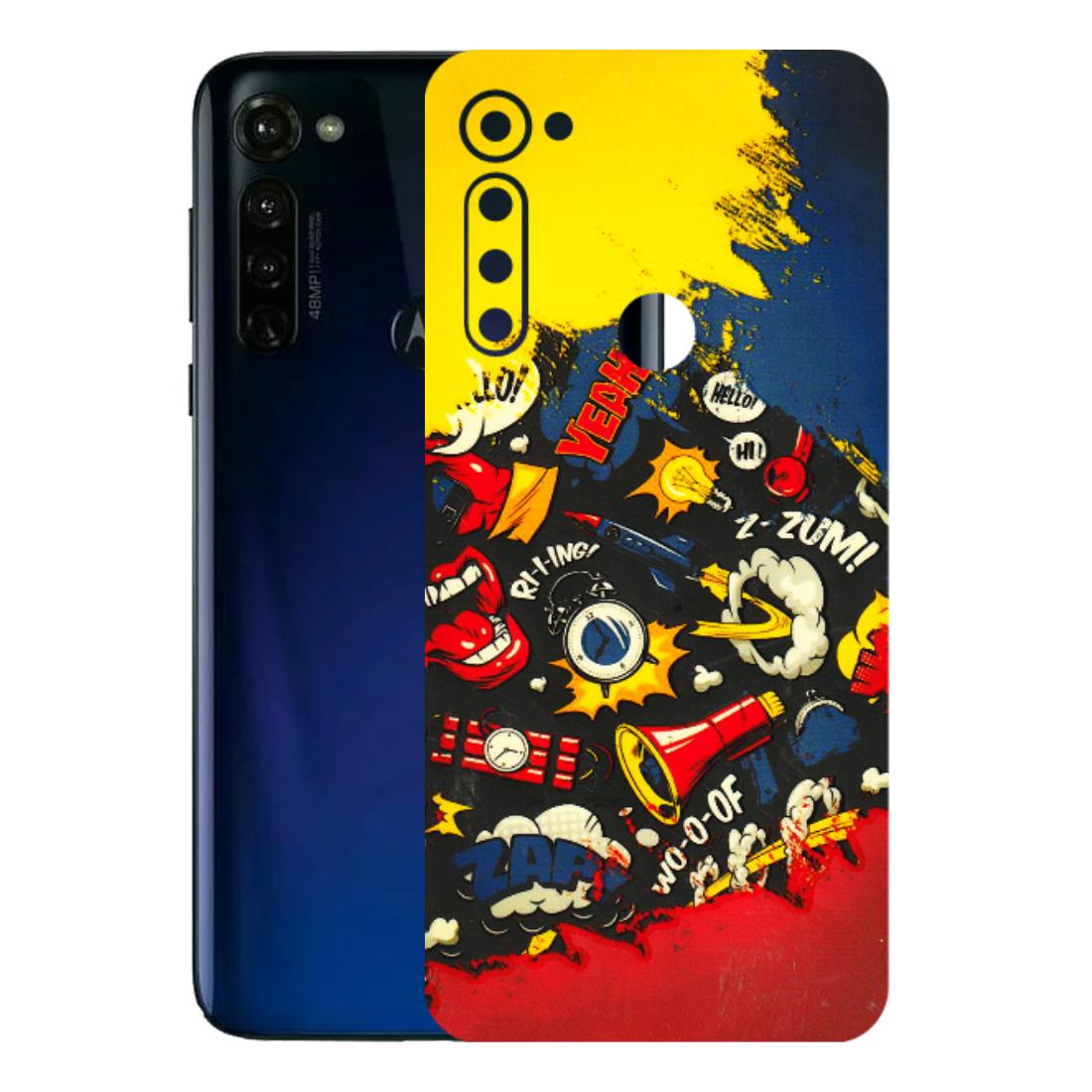 Motorola Phone Skins (All Models) - Pacific Doodle Art - 3D Embossed Finish (L-120) Motorola Moto G Stylus