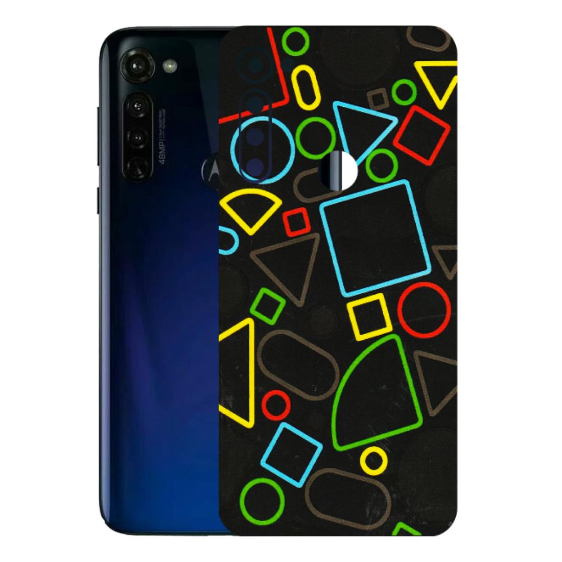 Motorola Phone Skins (All Models) - Black Shapes - 3D Embossed Finish (L-131) Motorola Moto G Stylus