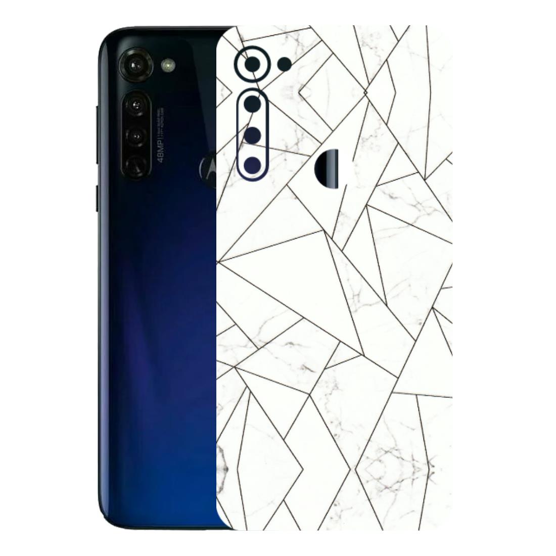 Motorola Phone Skins (All Models) - Luxury White Marble Effect - 3D Embossed Finish (L-168) Motorola Moto G Stylus