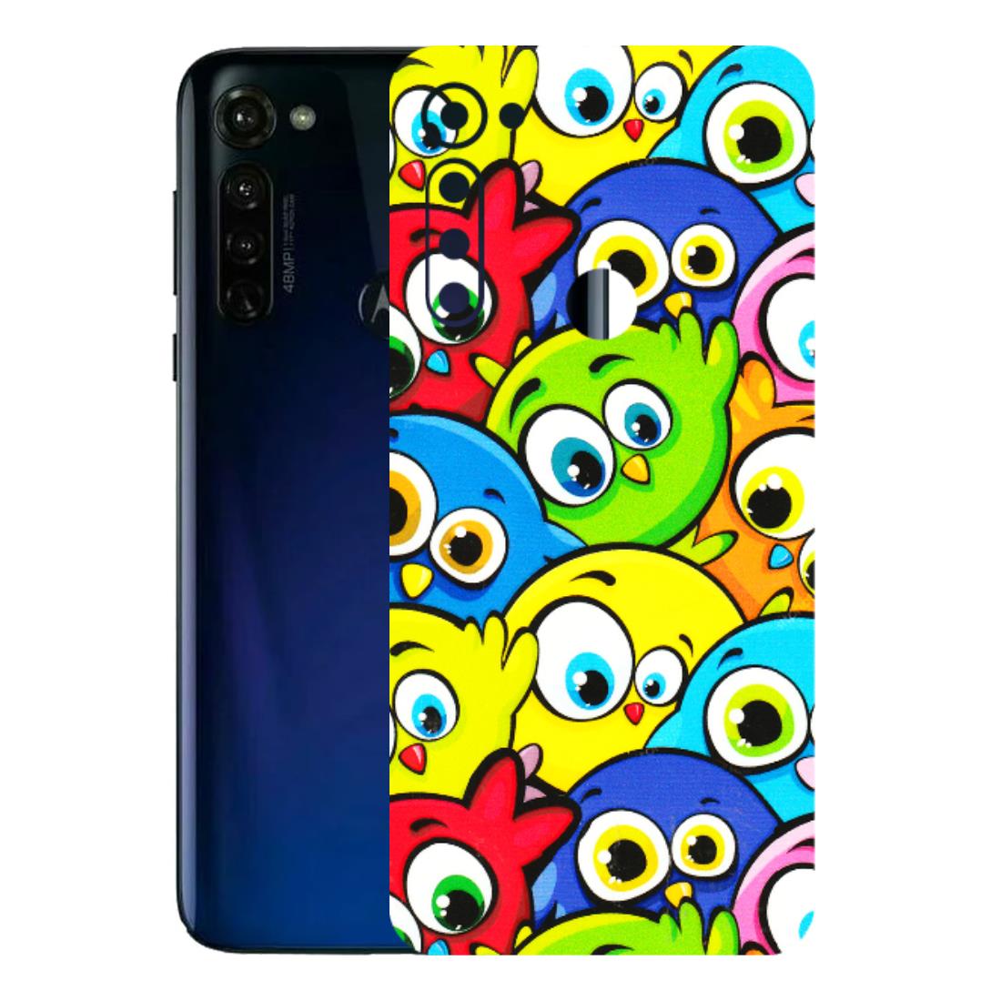 Motorola Phone Skins (All Models) - Cute Fluffy Birds - 3D Embossed Finish (L-213) Motorola Moto G Stylus