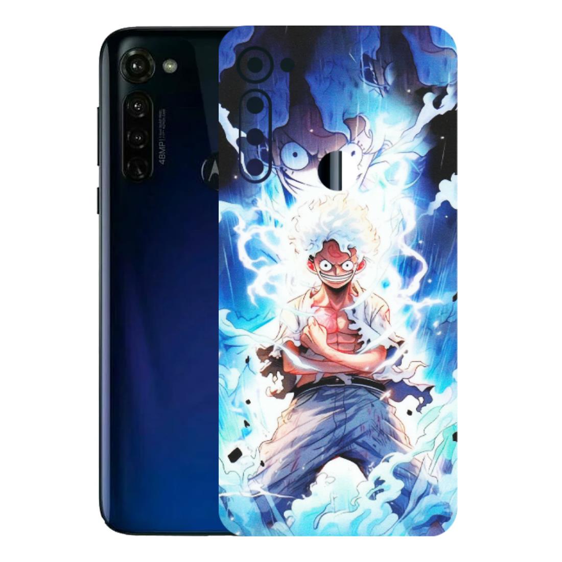 Motorola Phone Skins (All Models) - Blue Thunder Luffy Anime - Matte Finish (M-132) Motorola Moto G Stylus