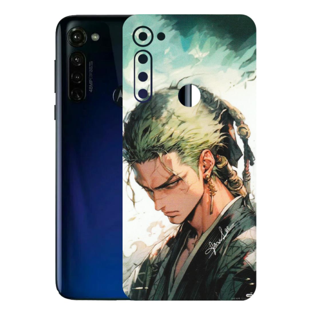 Motorola Phone Skins (All Models) - New Roronoa Zoro One Picece Anime - Matte Finish (M-140) Motorola Moto G Stylus
