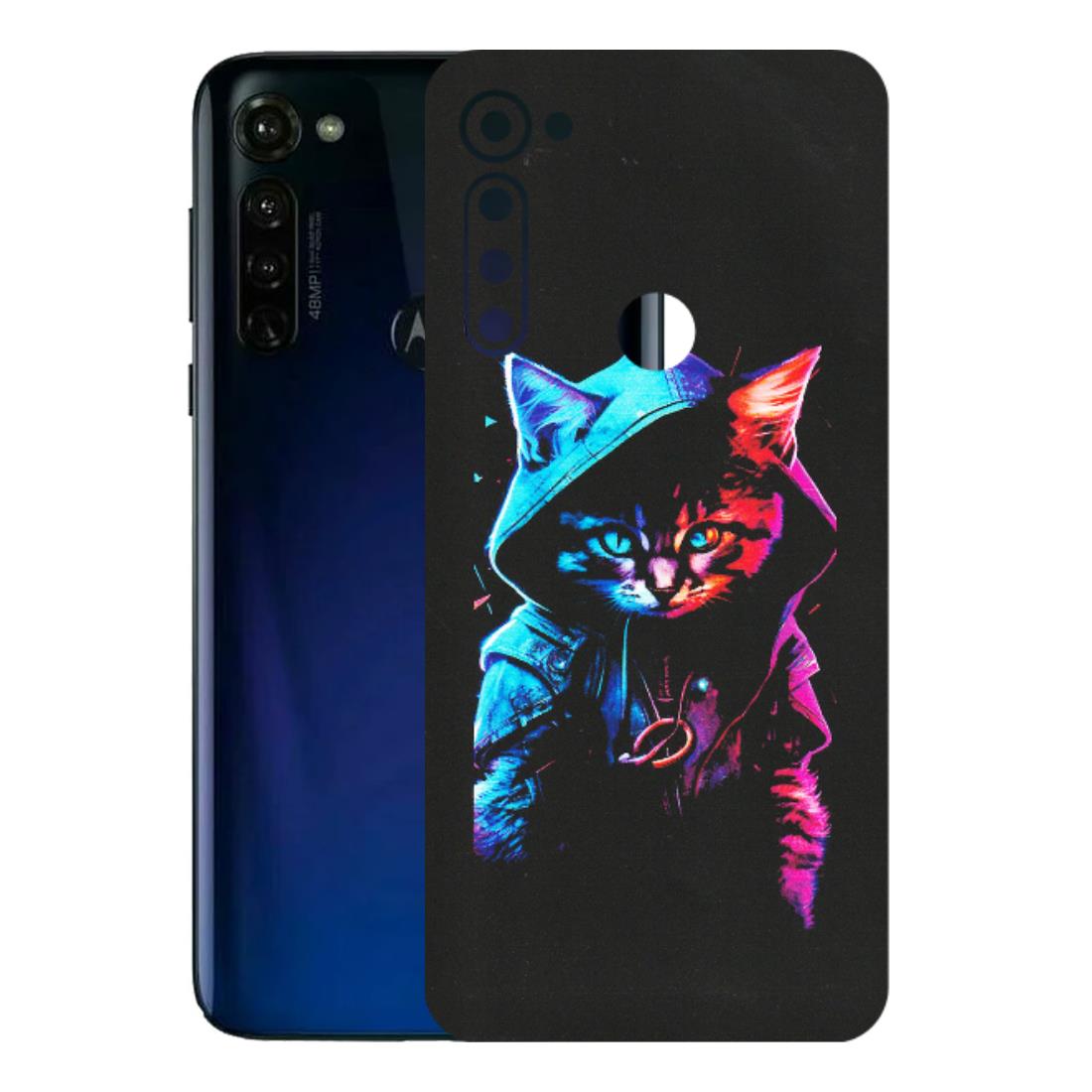 Motorola Phone Skins (All Models) - Cyberpunk Cat - Matte Finish (M-45) Motorola Moto G Stylus