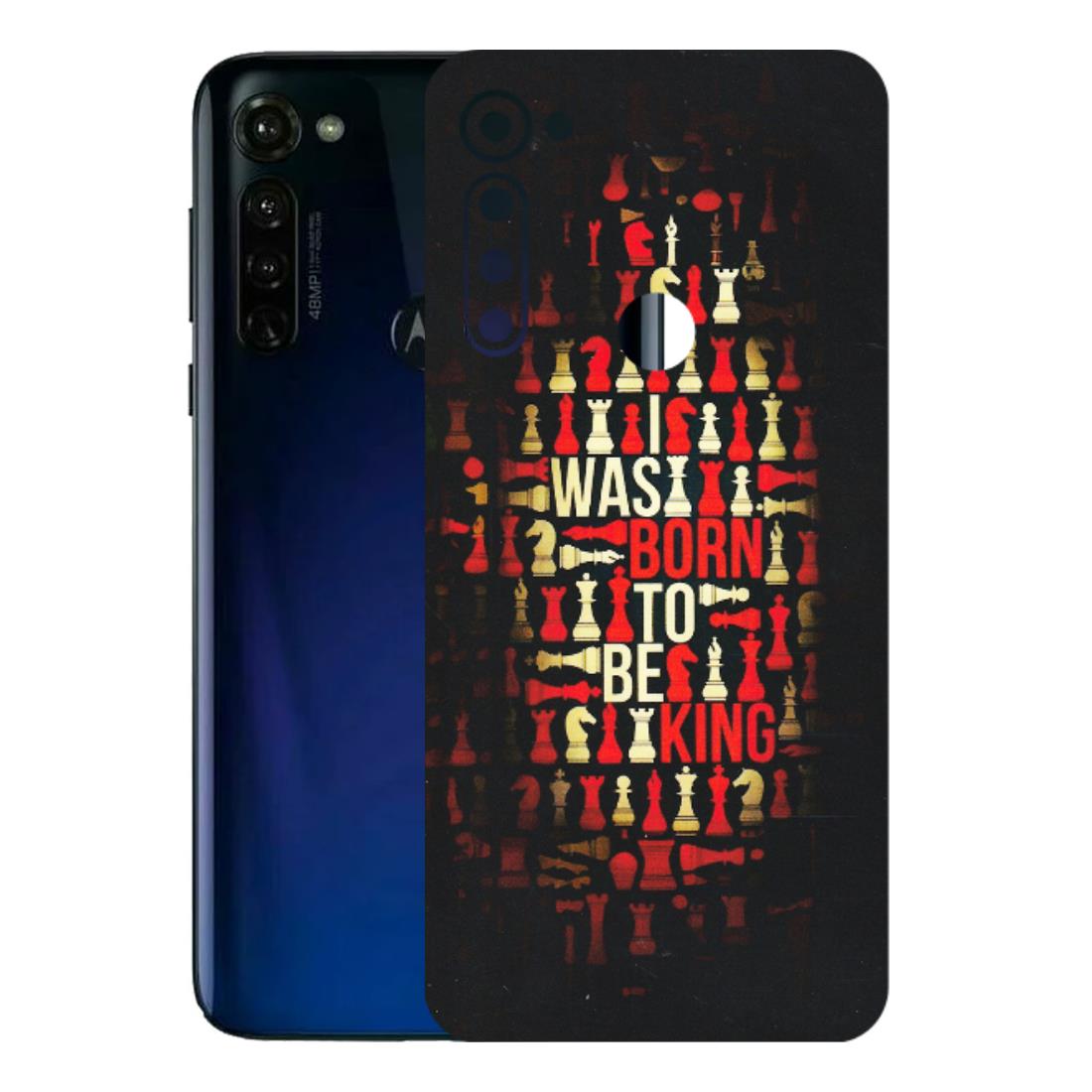 Motorola Phone Skins (All Models) - Born To Be King - Matte Finish (M-73) Motorola Moto G Stylus