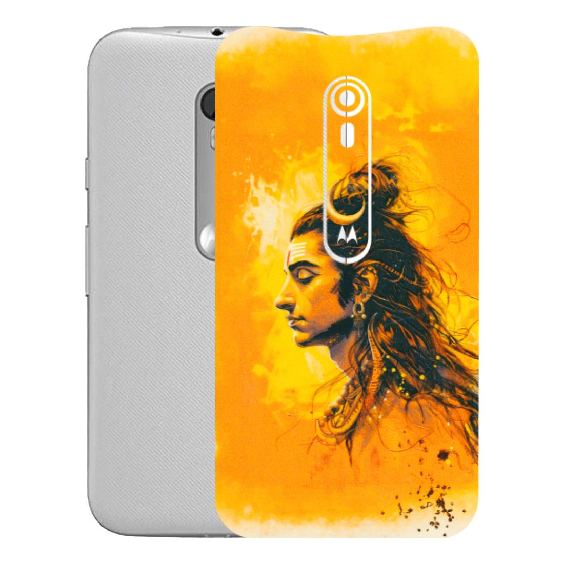 Motorola Phone Skins (All Models) - Shiv Shakti - 3D Embossed Finish (L-14) Motorola Moto G Turbo