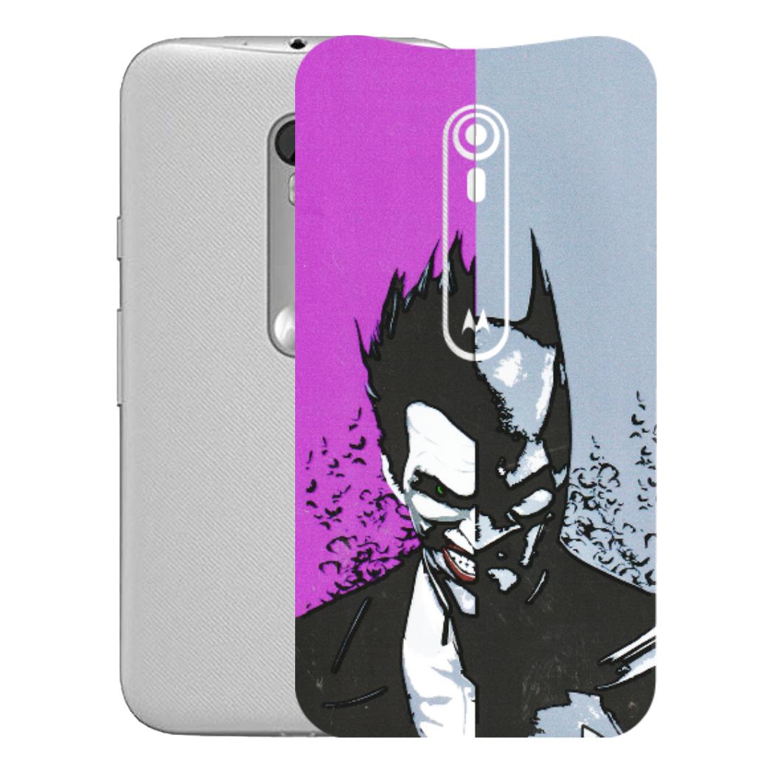 Motorola Phone Skins (All Models) - Batman & Joker - 3D Embossed Finish (L-143) Motorola Moto G Turbo