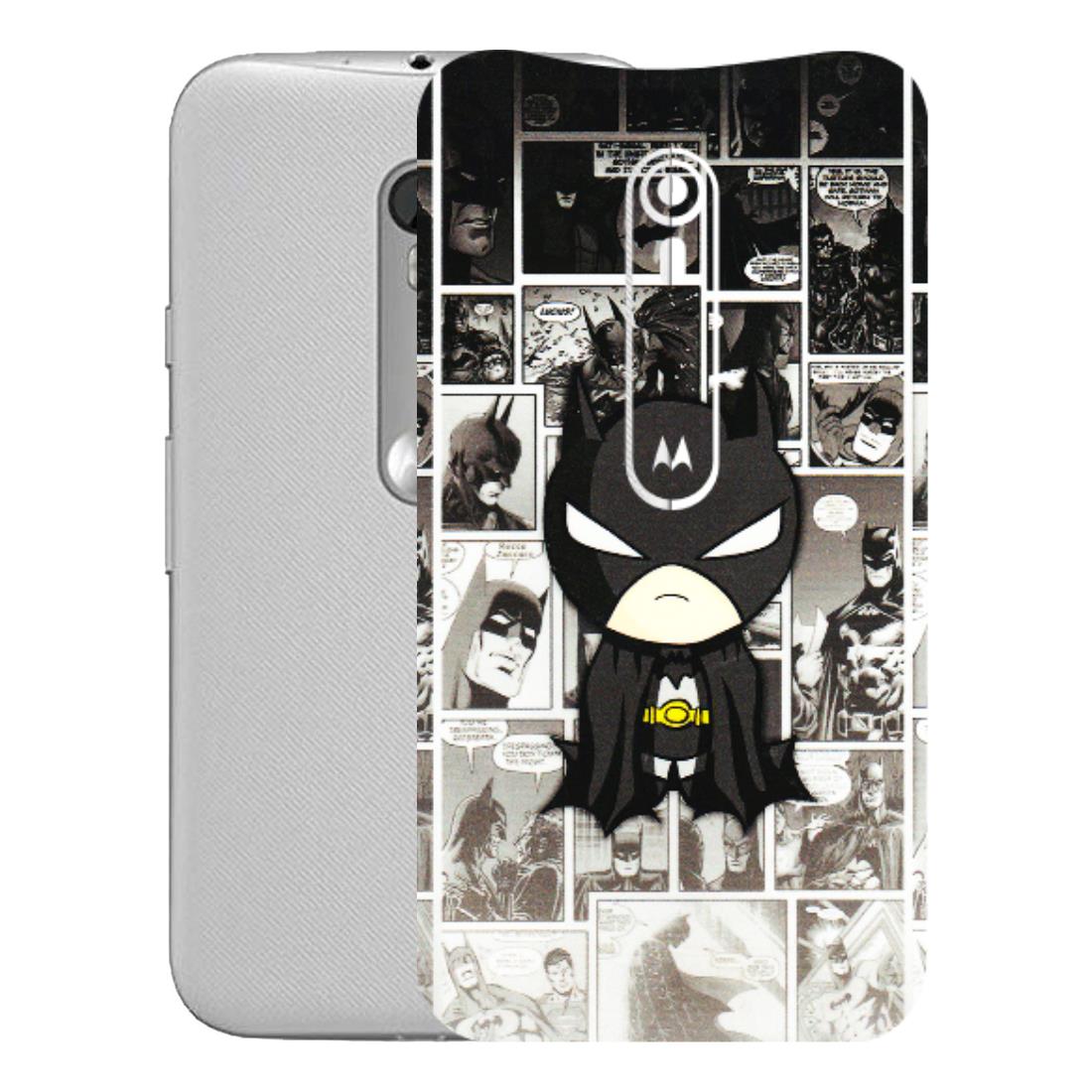 Motorola Phone Skins (All Models) - Toon Batman - 3D Embossed Finish (L-182) Motorola Moto G Turbo