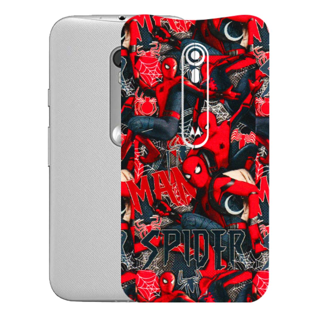 Motorola Phone Skins (All Models) - SpiderMan Cool - 3D Embossed Finish (L-188) Motorola Moto G Turbo