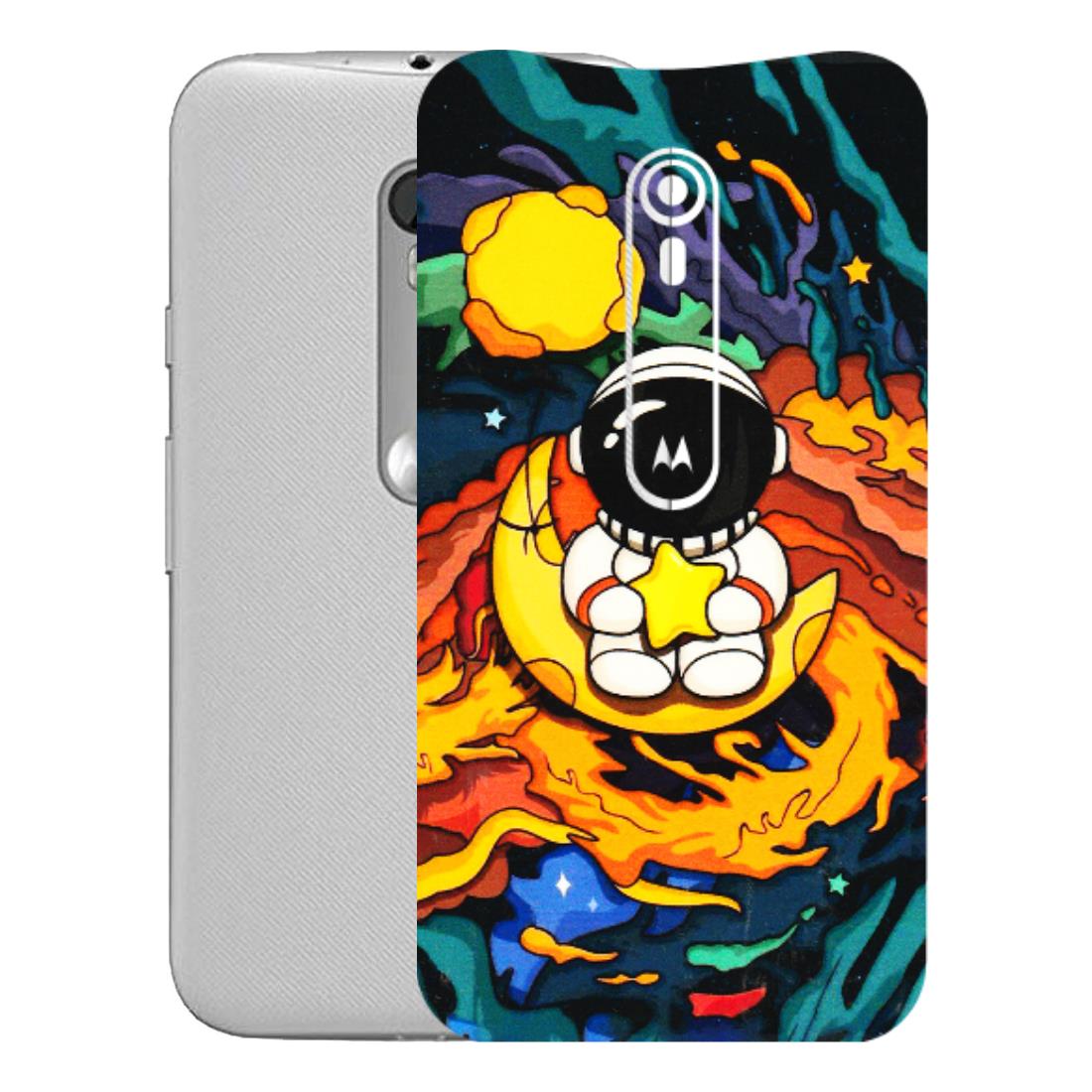 Motorola Phone Skins (All Models) - Baby Astronaut - 3D Embossed Finish (L-197) Motorola Moto G Turbo