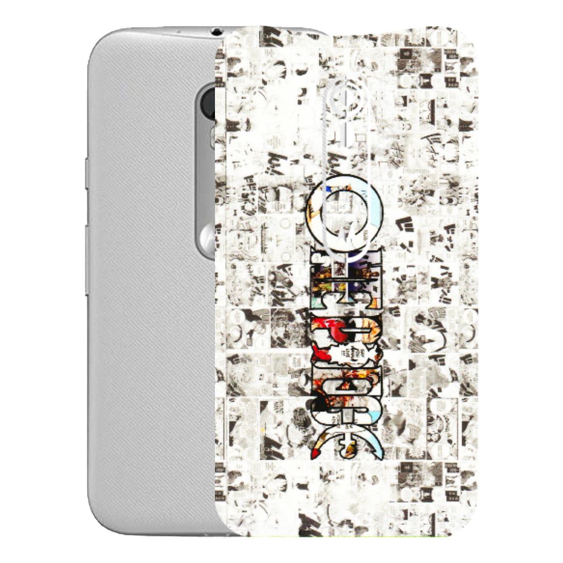 Motorola Phone Skins (All Models) - One Piece Manga - 3D Embossed Finish (L-26) Motorola Moto G Turbo