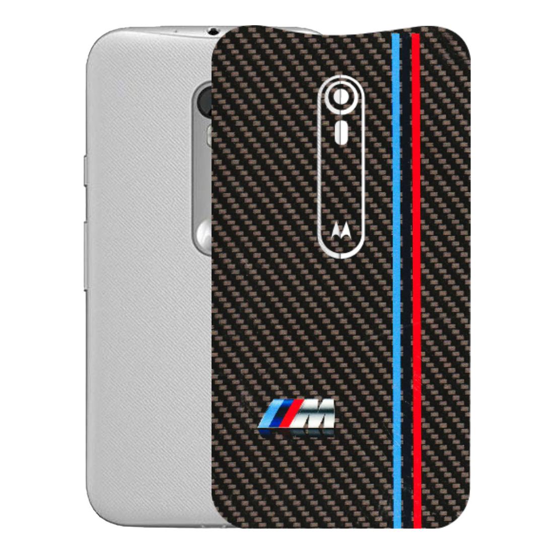 Motorola Phone Skins (All Models) - BM Carbon Fiber Feels - 3D Embossed Finish (L-38) Motorola Moto G Turbo