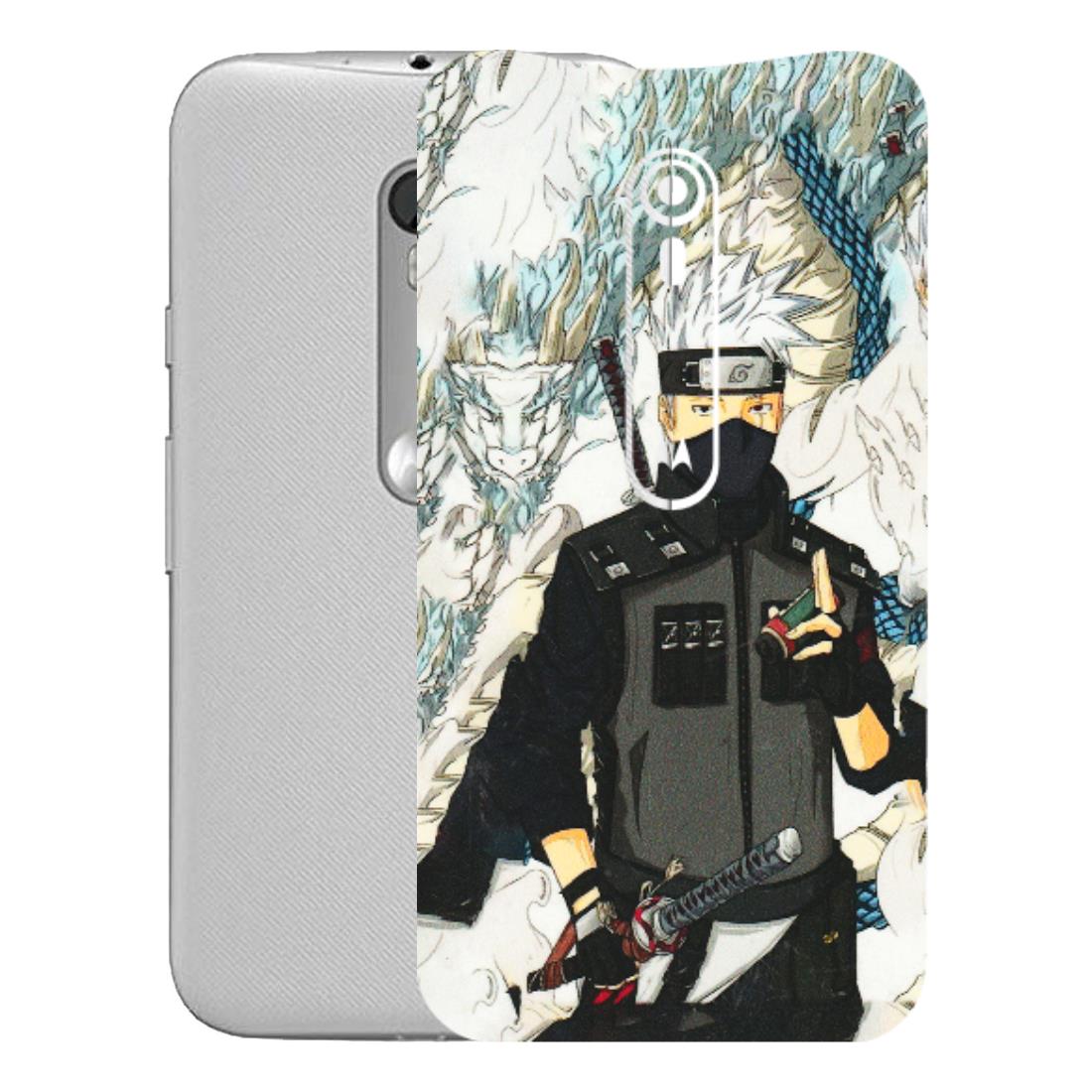 Motorola Phone Skins (All Models) - Kakashi Hatake Naruto Anime - 3D Embossed Finish (L-46) Motorola Moto G Turbo
