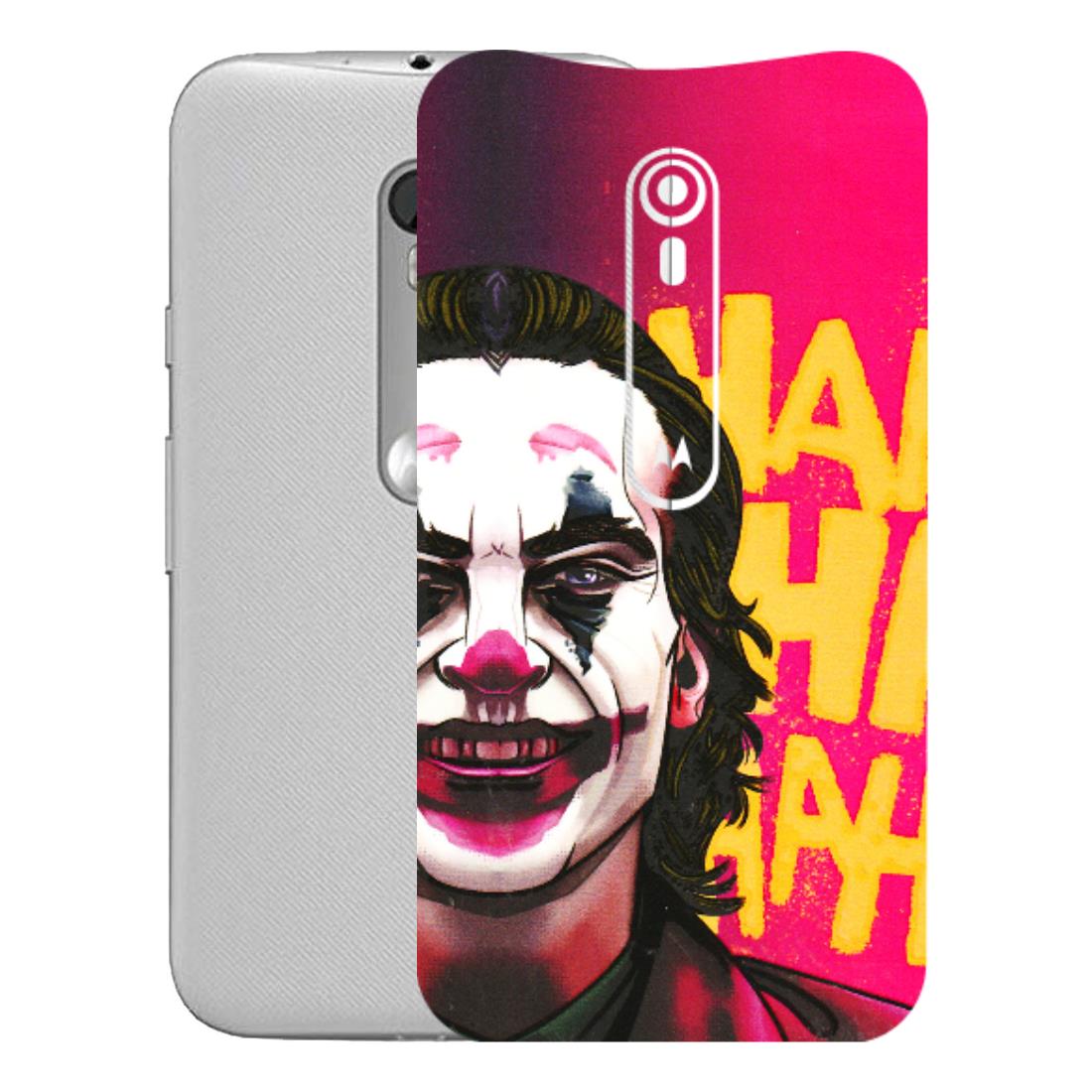 Motorola Phone Skins (All Models) - Joker Evil Laugh - 3D Embossed Finish (L-97) Motorola Moto G Turbo
