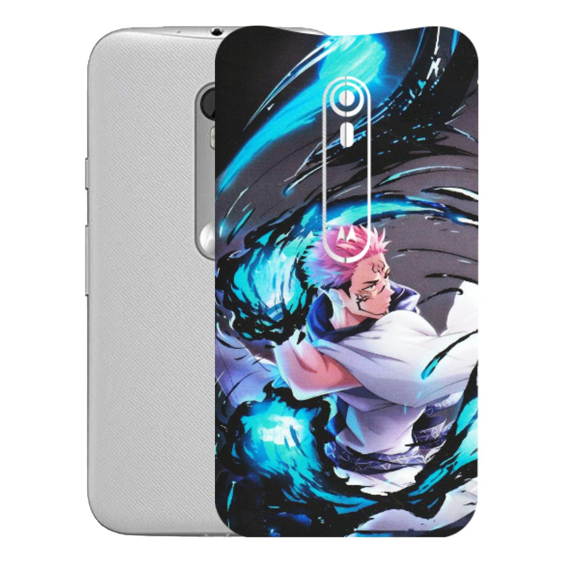 Motorola Phone Skins (All Models) - New Jujutsu Kaisen Grey Blue Anime - Matte Finish (M-127) Motorola Moto G Turbo