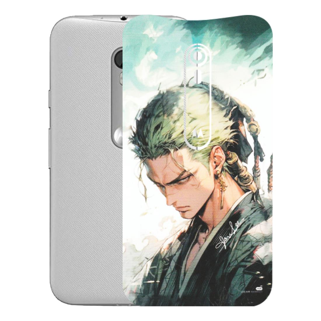 Motorola Phone Skins (All Models) - Pirate Hunter One Piece Anime - Matte Finish (M-157) Motorola Moto G Turbo