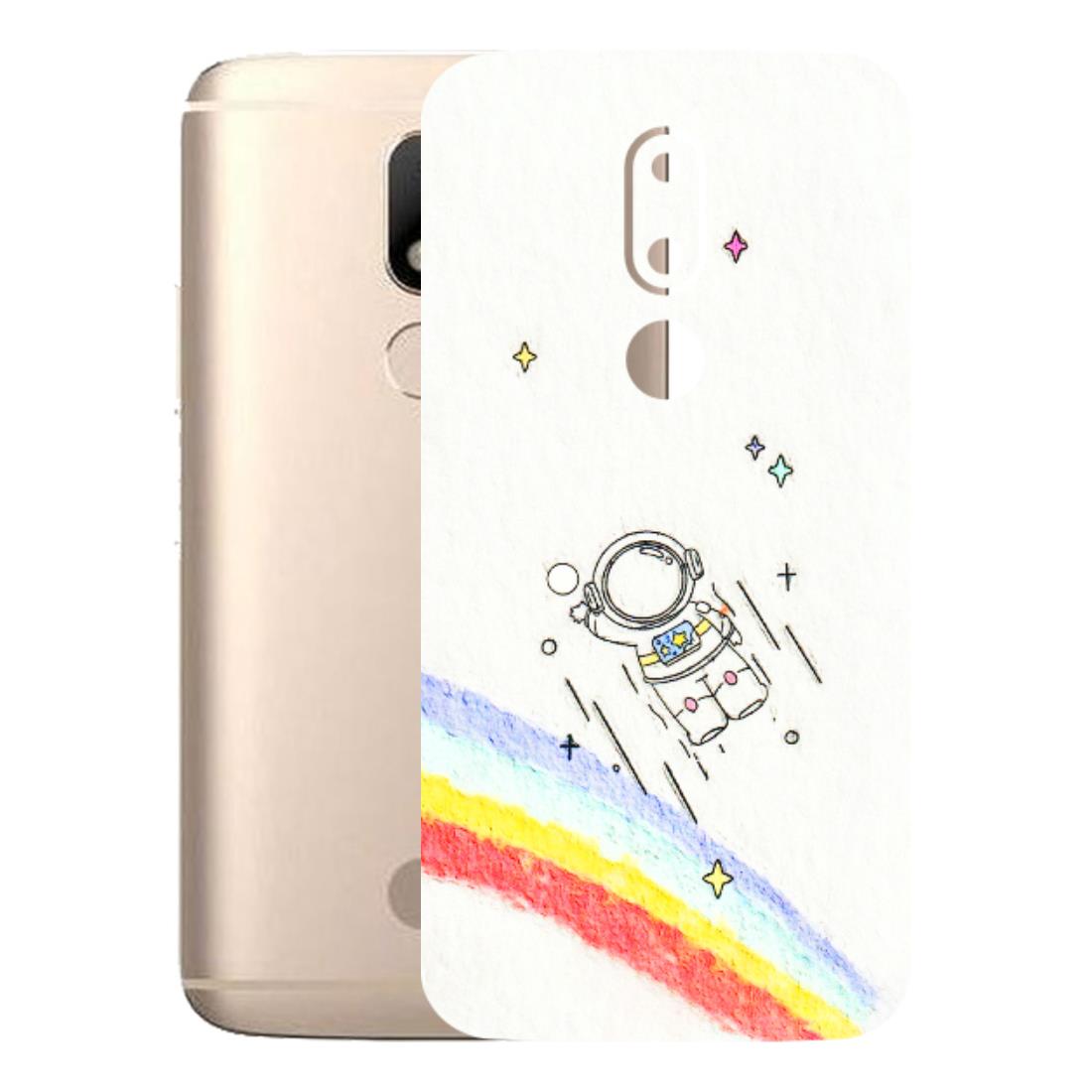 Motorola Phone Skins (All Models) - Milkyway Astronaut - 3D Embossed Finish (L-110) Motorola Moto M