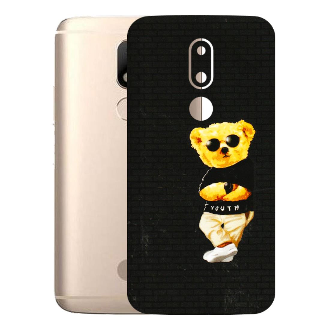 Motorola Phone Skins (All Models) - Classy Teddy Bear - 3D Embossed Finish (L-116) Motorola Moto M